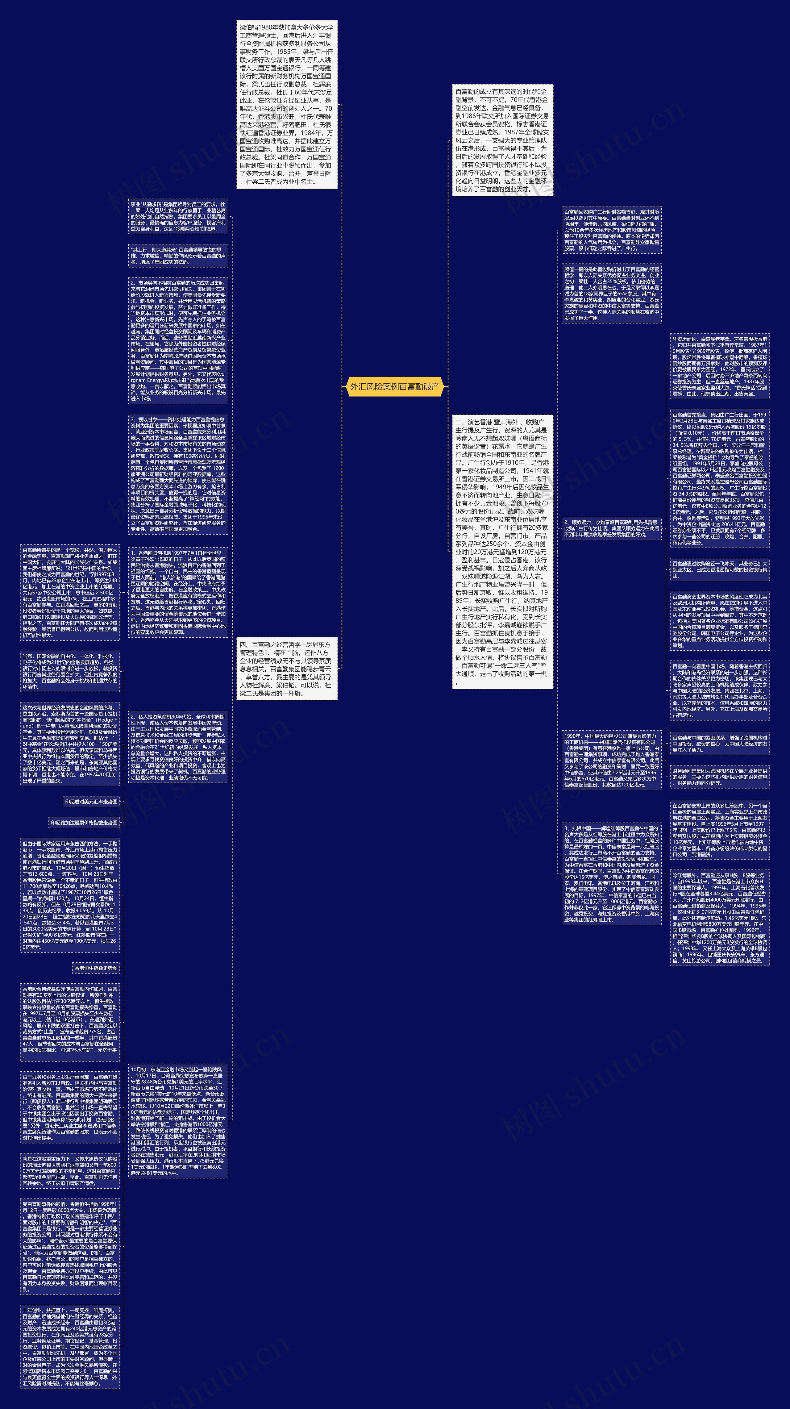 外汇风险案例百富勤破产思维导图