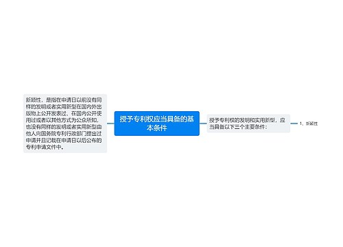 授予专利权应当具备的基本条件