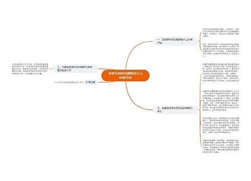 发明专利权的期限自什么时候开始