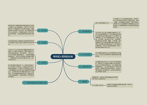 专利权人权利的分类