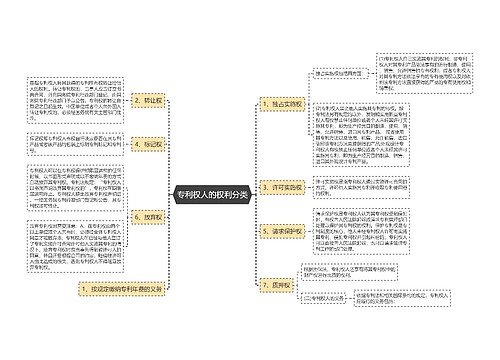 专利权人的权利分类