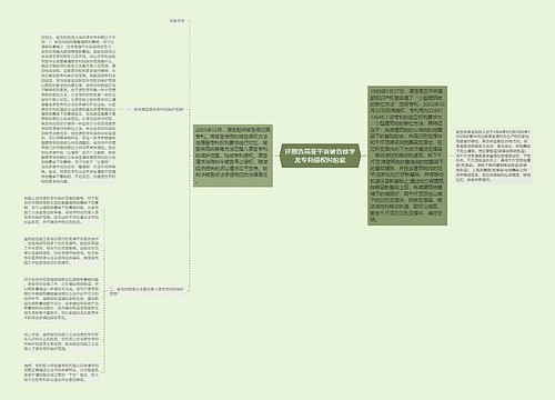 评原告高亚平诉被告徐学龙专利侵权纠纷案
