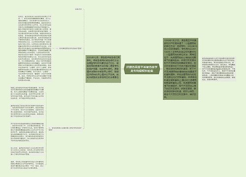 评原告高亚平诉被告徐学龙专利侵权纠纷案