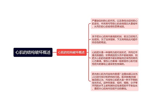 心肌的结构破坏概述