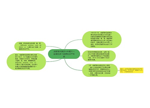 成都海关查获今年最大一起侵犯多个品牌知识产权案