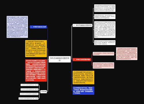 专利无效宣告的流是怎样的