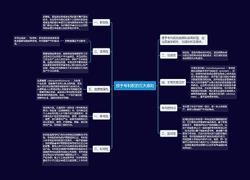 授予专利权的五大原则