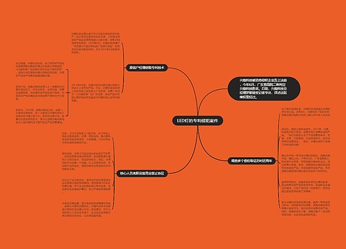 LED灯的专利侵犯案件