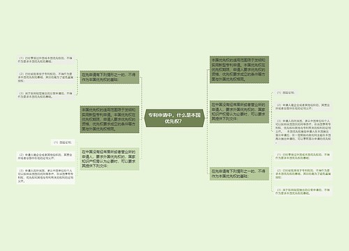 专利申请中，什么是本国优先权？