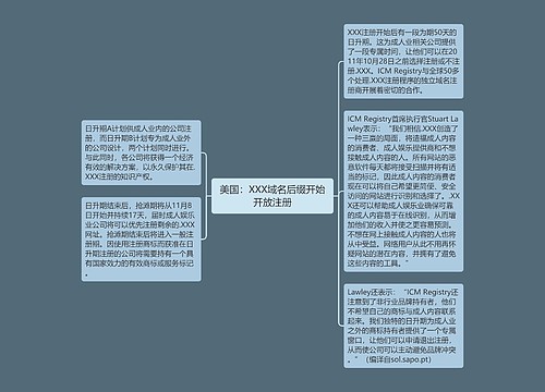 美国：XXX域名后缀开始开放注册