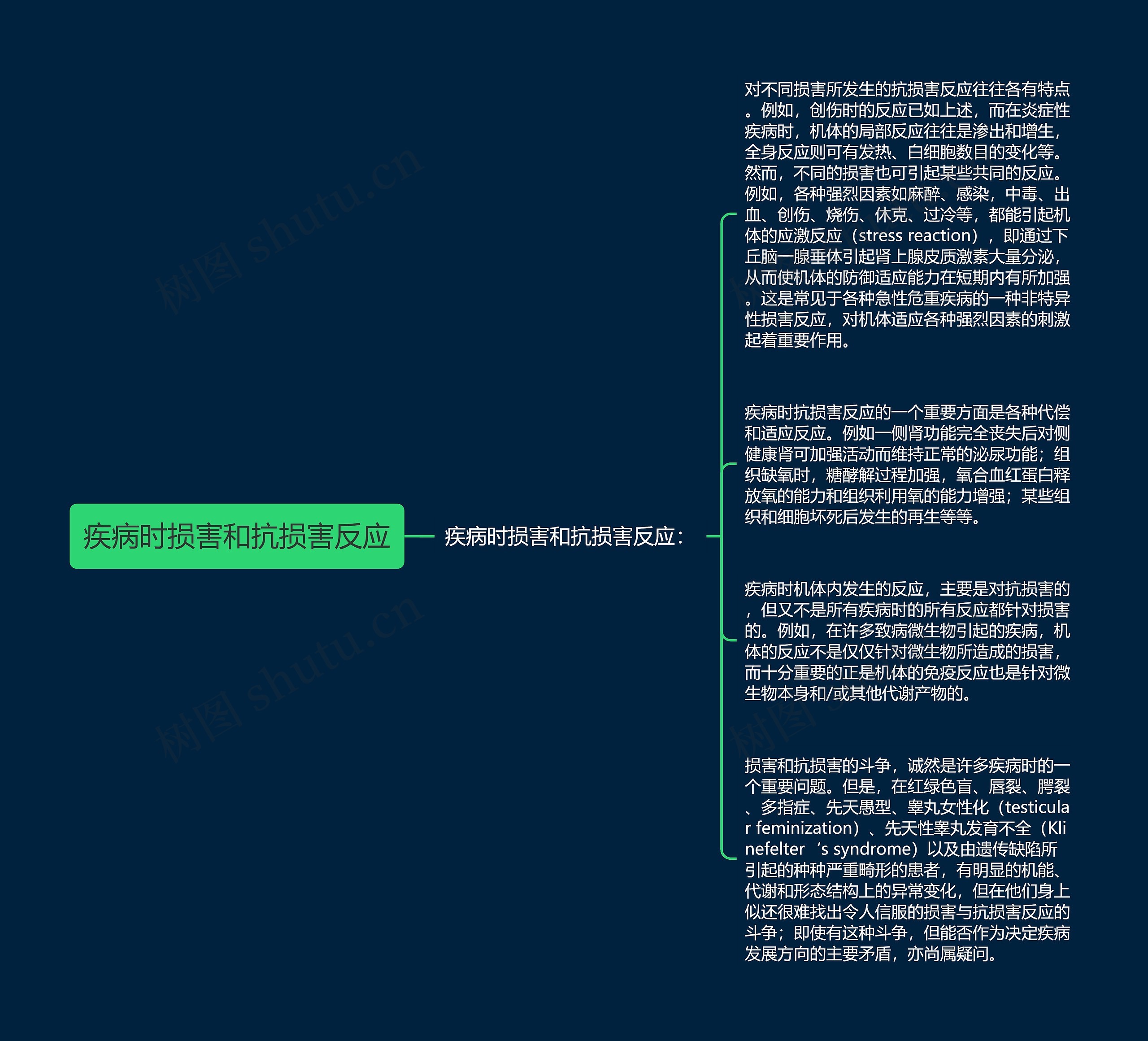 疾病时损害和抗损害反应