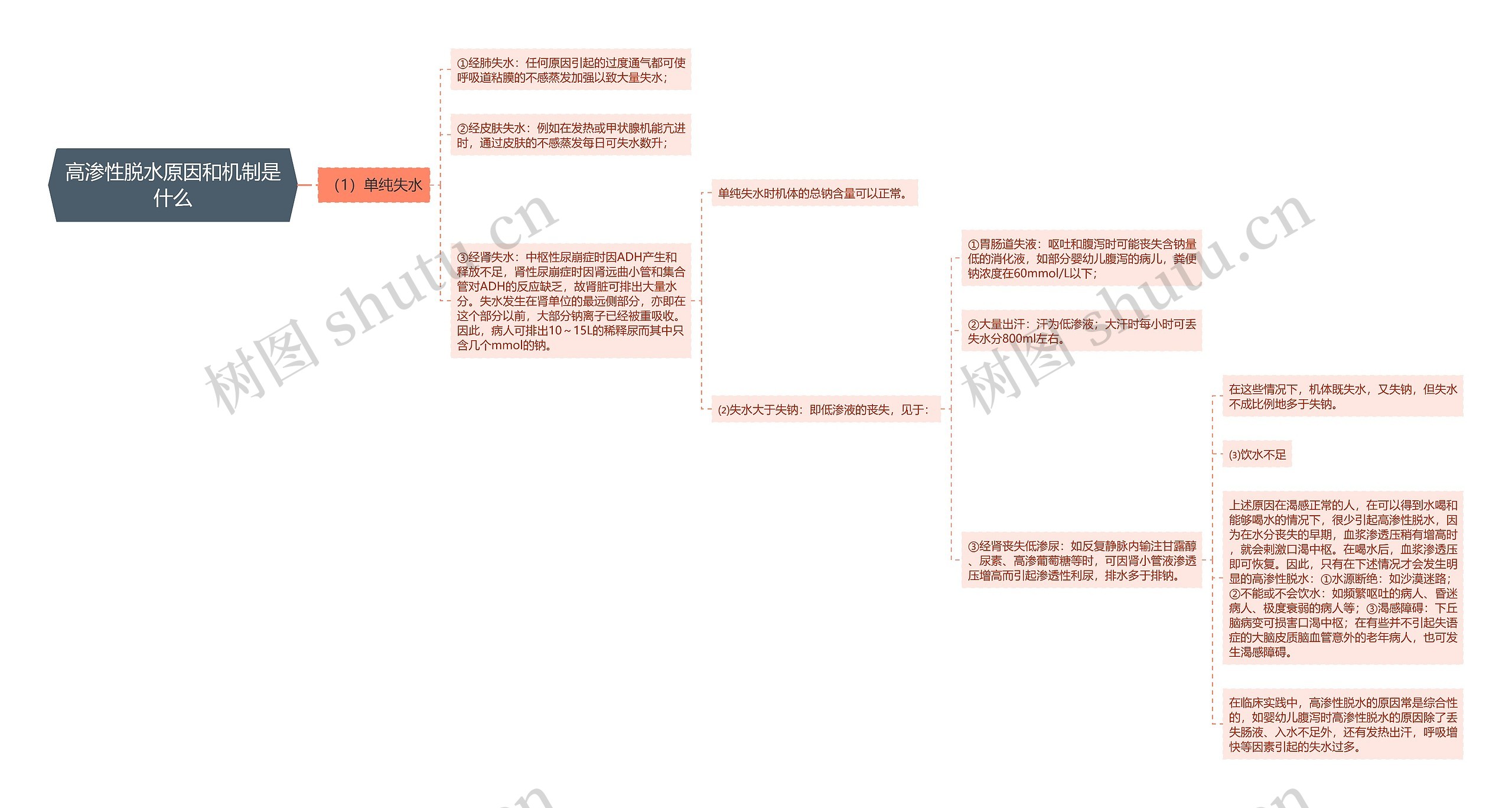 高渗性脱水原因和机制是什么