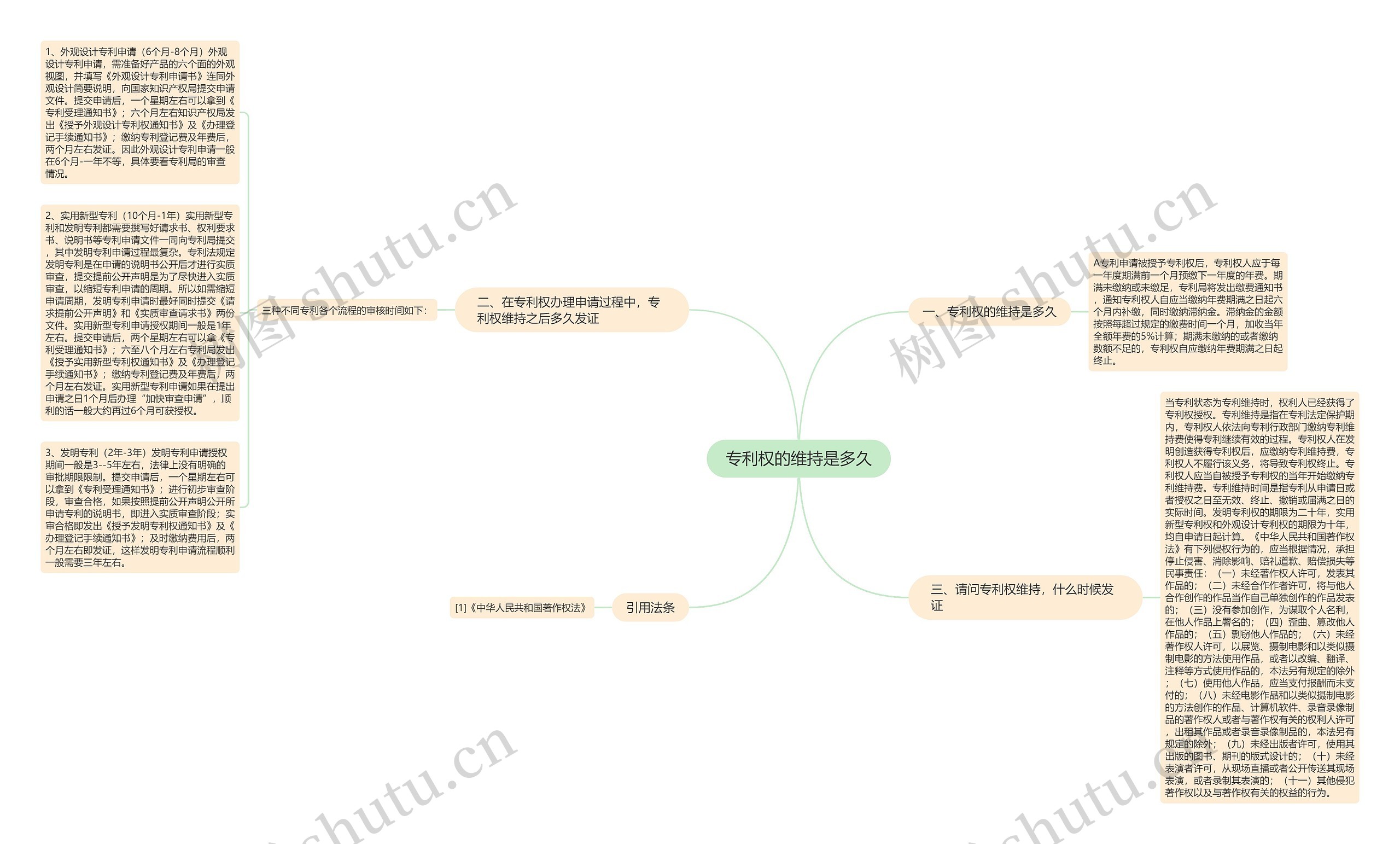 专利权的维持是多久思维导图
