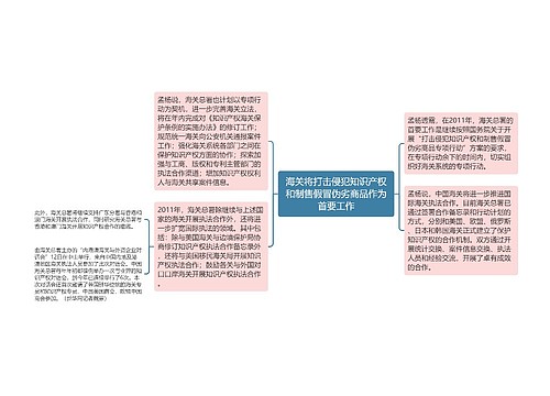 海关将打击侵犯知识产权和制售假冒伪劣商品作为首要工作