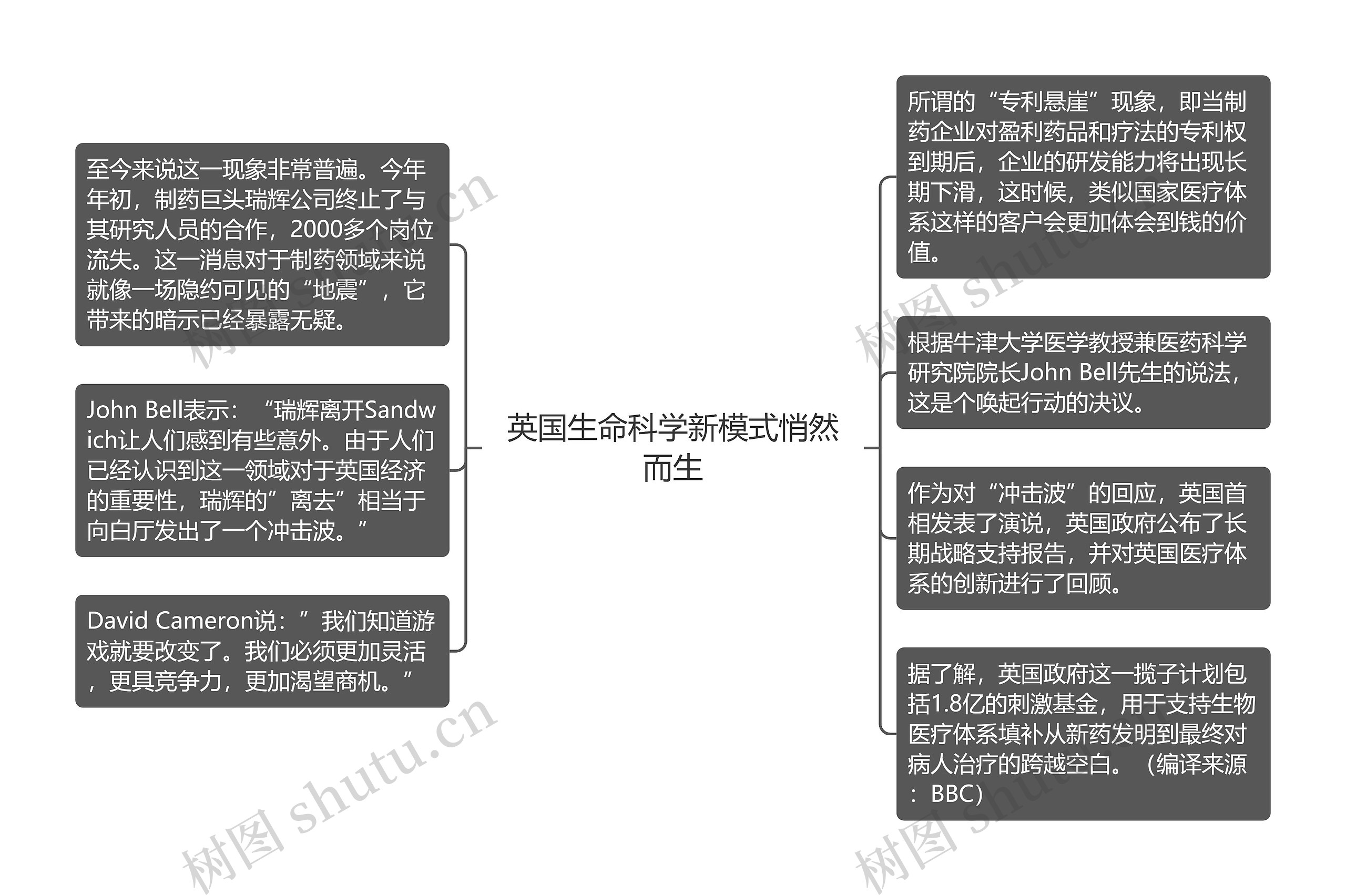 英国生命科学新模式悄然而生思维导图