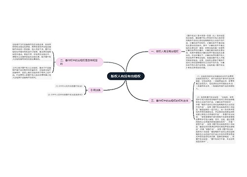 版权人有没有出租权