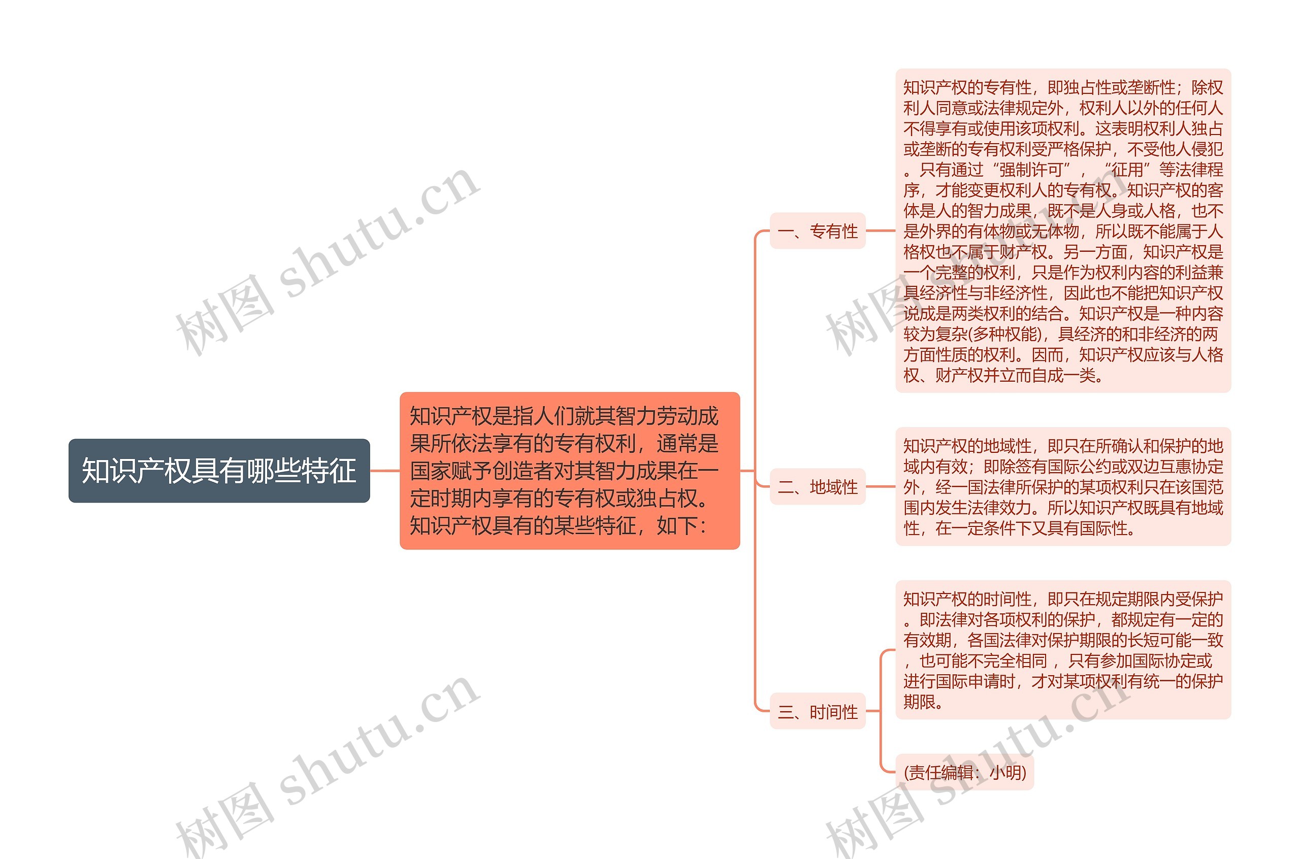 知识产权具有哪些特征思维导图