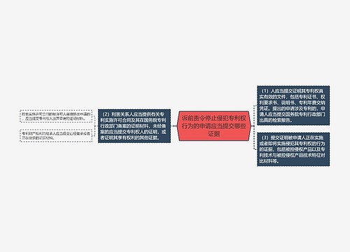 诉前责令停止侵犯专利权行为的申请应当提交哪些证据