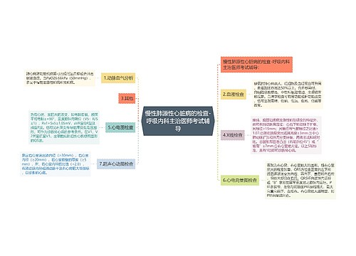 慢性肺源性心脏病的检查-呼吸内科主治医师考试辅导