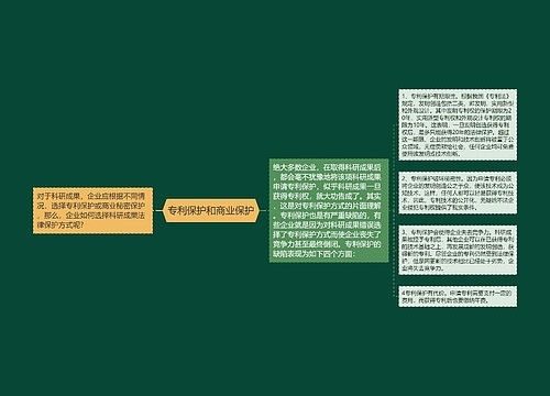 专利保护和商业保护