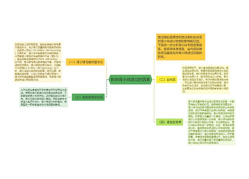 影响肾小球滤过的因素