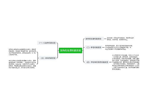 发热的生理机能改变