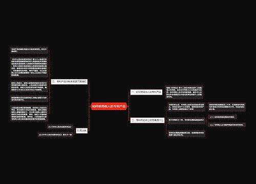 如何使用他人的专利产品