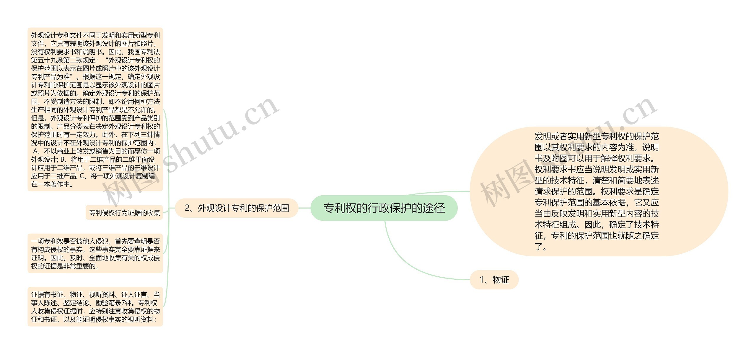 专利权的行政保护的途径思维导图