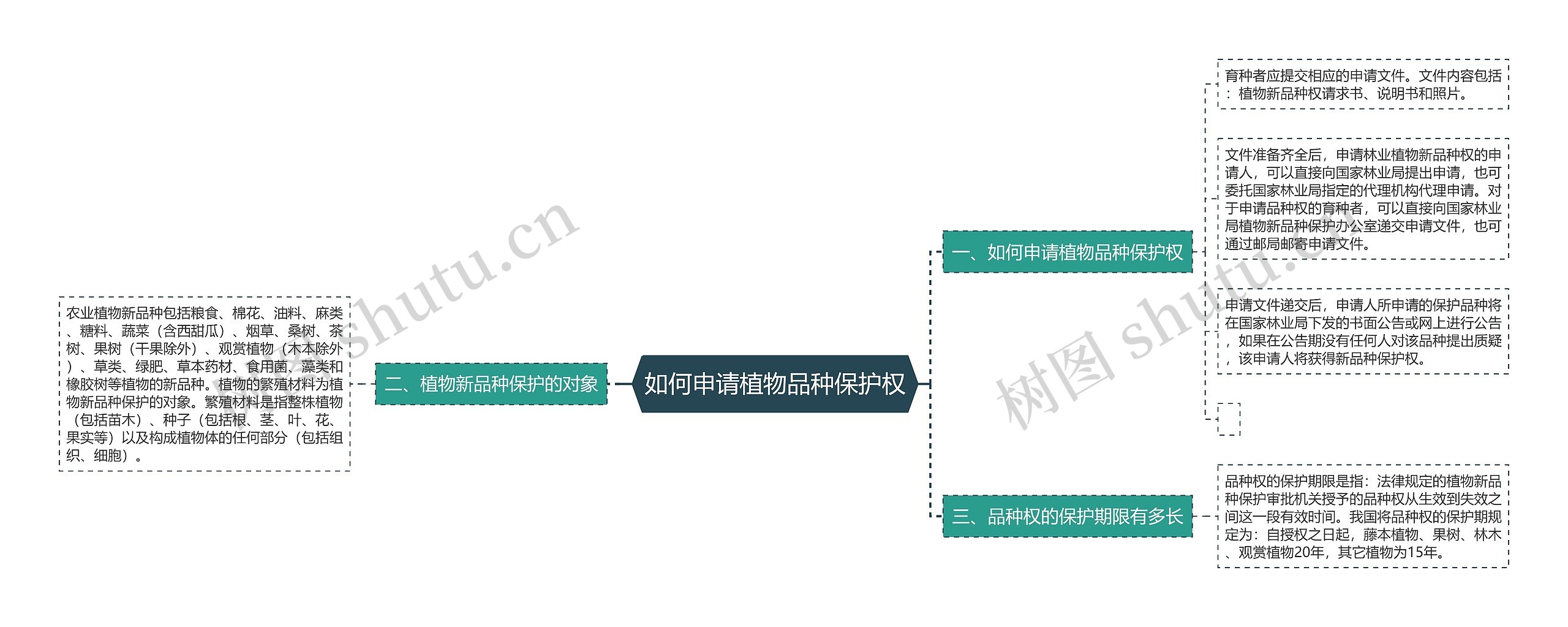 如何申请植物品种保护权思维导图