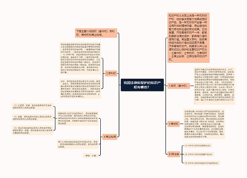 我国法律所保护的知识产权有哪些？