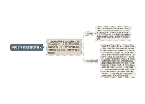 休克时期细胞的代谢变化