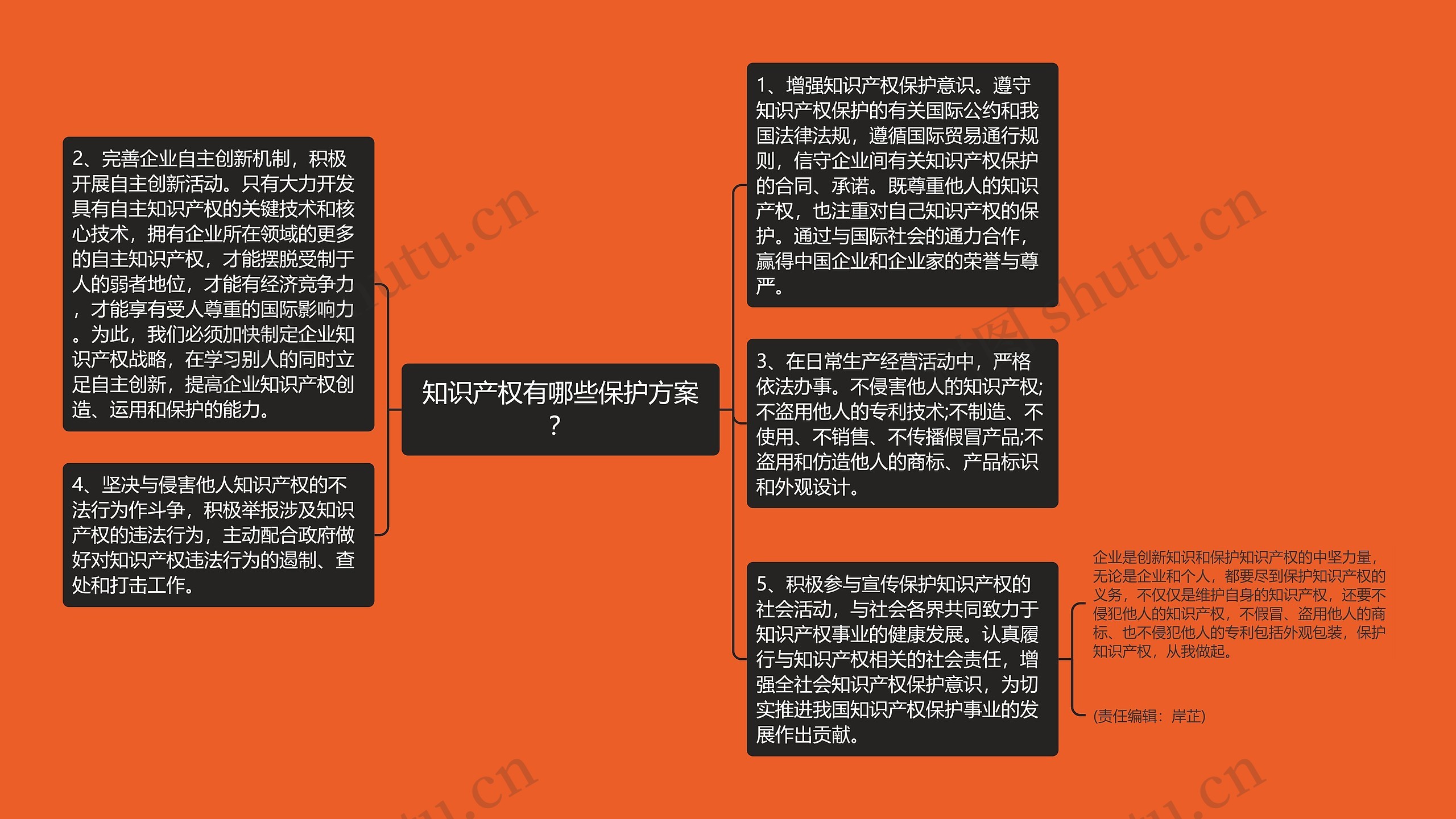 知识产权有哪些保护方案？思维导图