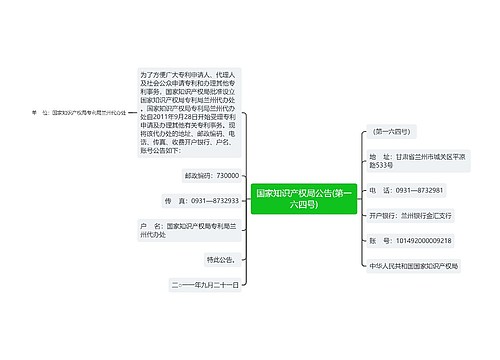 国家知识产权局公告(第一六四号)