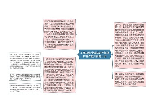 工商总局:中非知识产权保护合作掀开新的一页