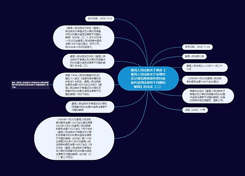 最高人民法院关于修改《最高人民法院关于审理涉及计算机网络著作权纠纷案件适用法律若干问题的解释》的决定（二）