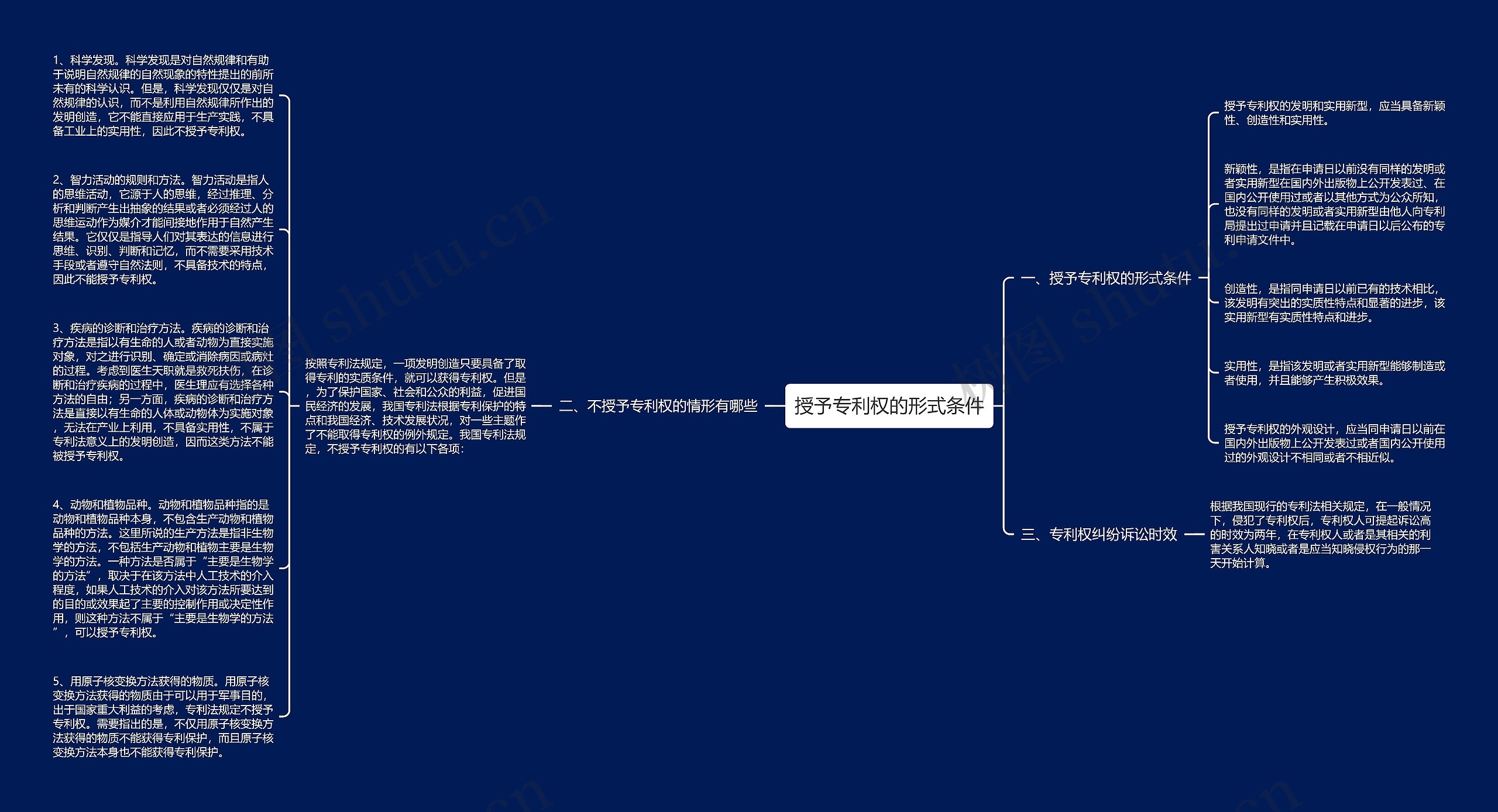 授予专利权的形式条件