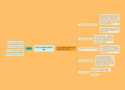 专利权无效宣告的理由有哪些