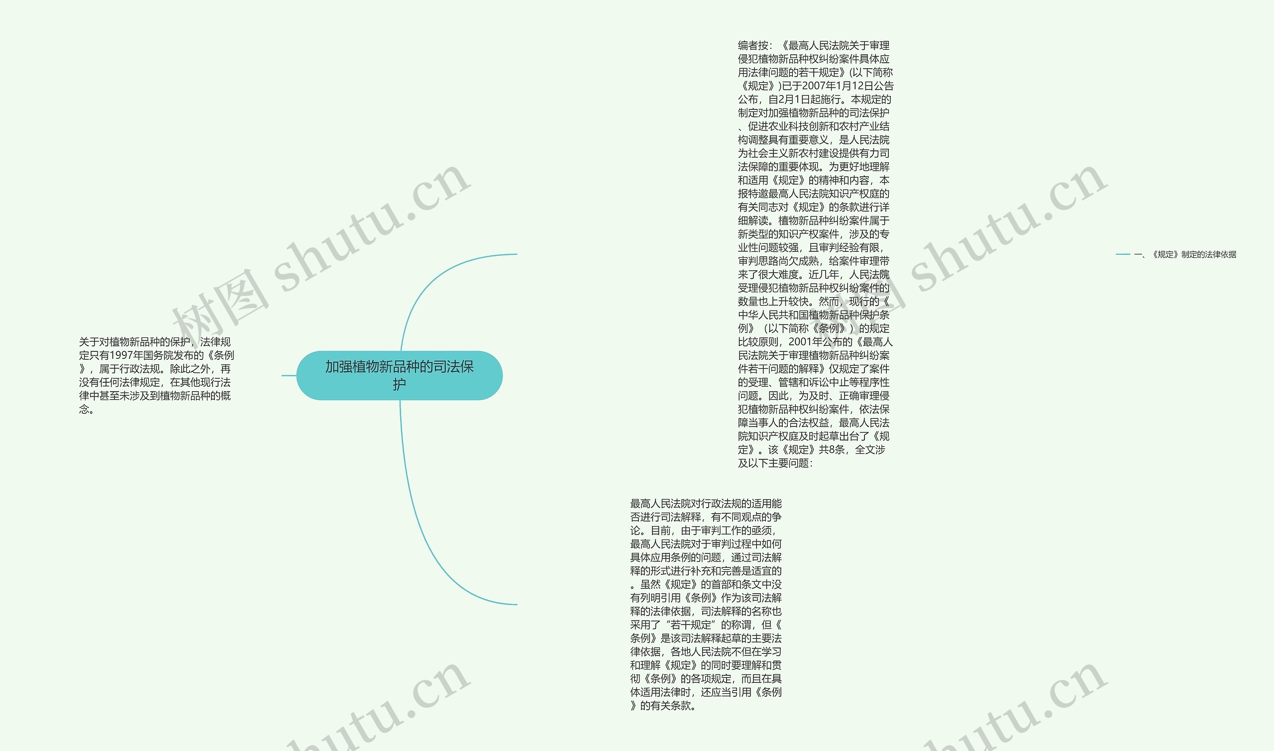 加强植物新品种的司法保护思维导图