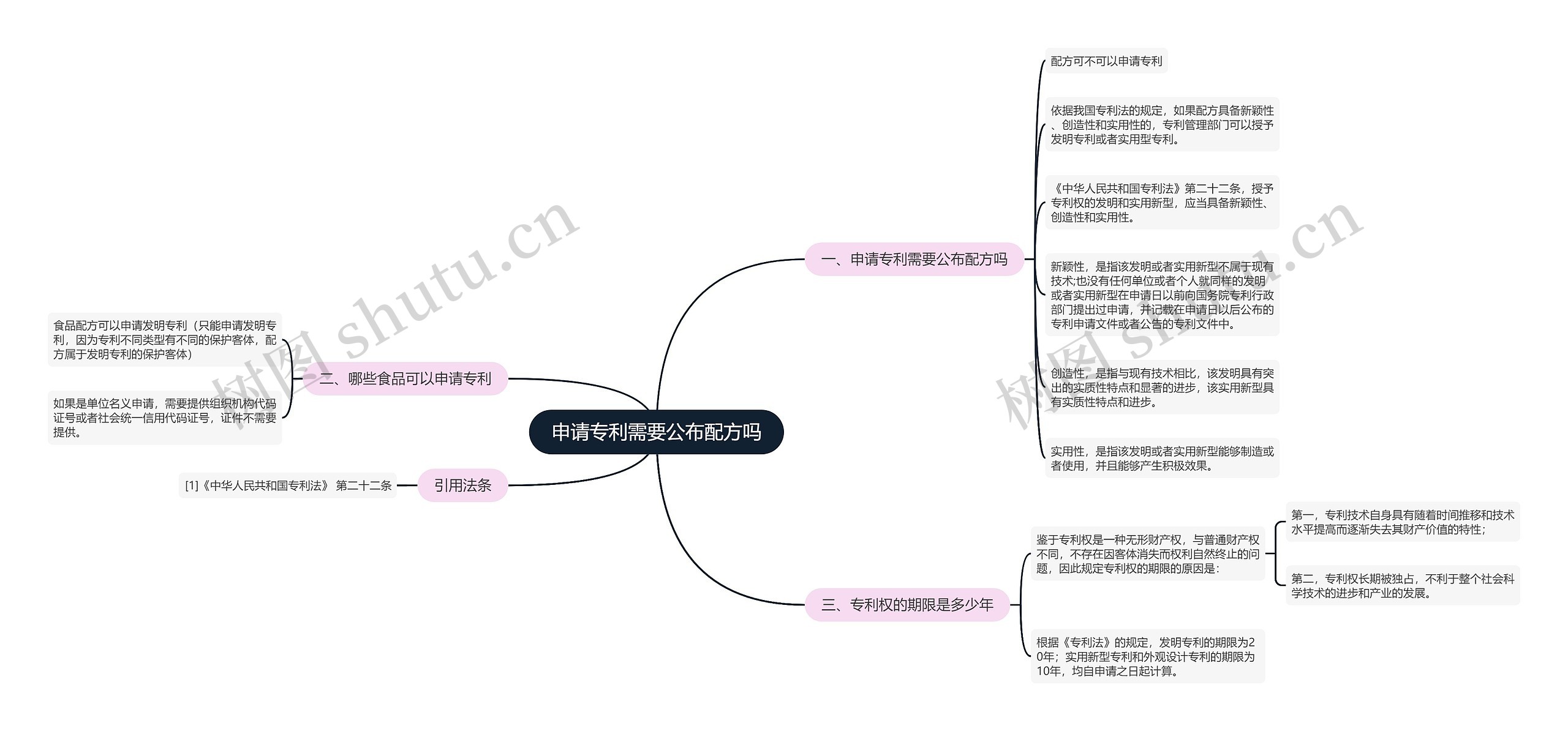 申请专利需要公布配方吗