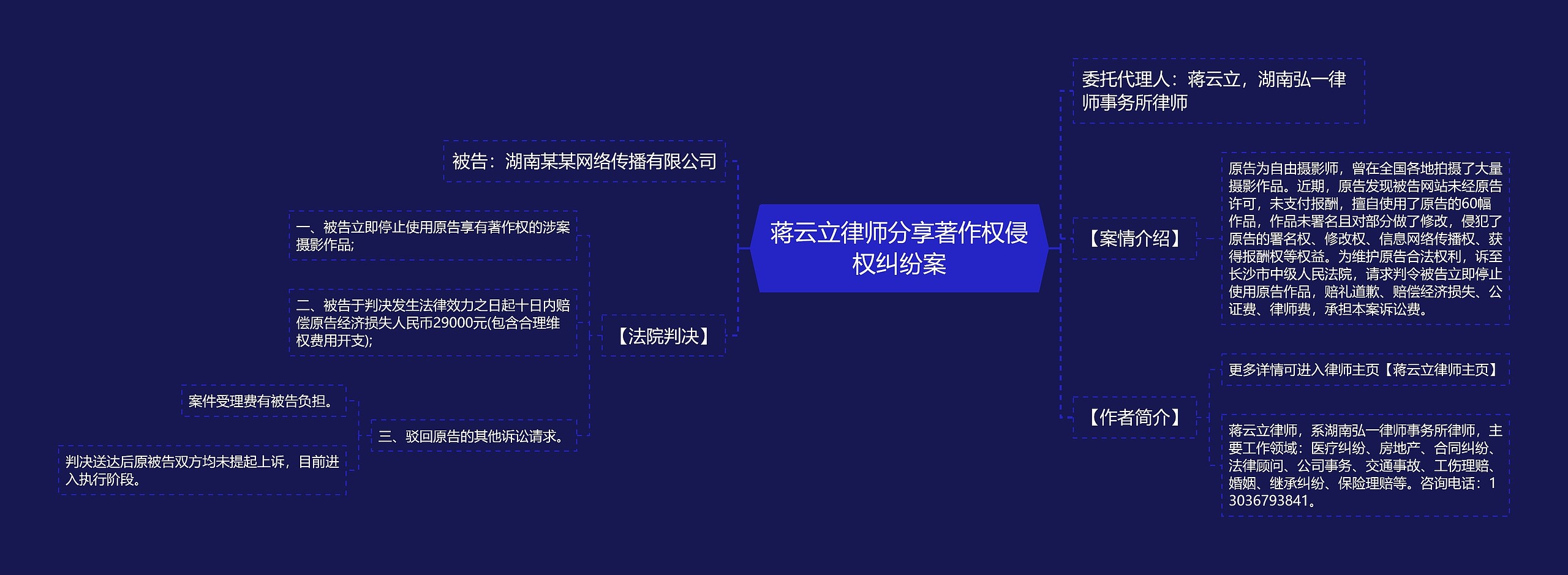 蒋云立律师分享著作权侵权纠纷案