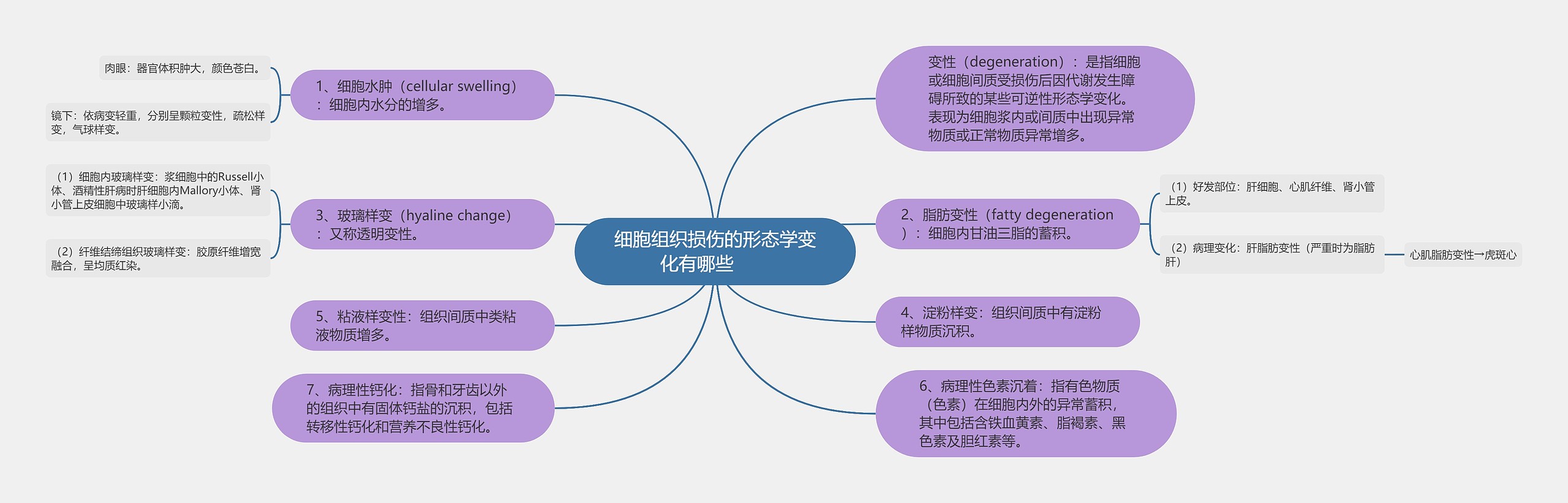 细胞组织损伤的形态学变化有哪些　　