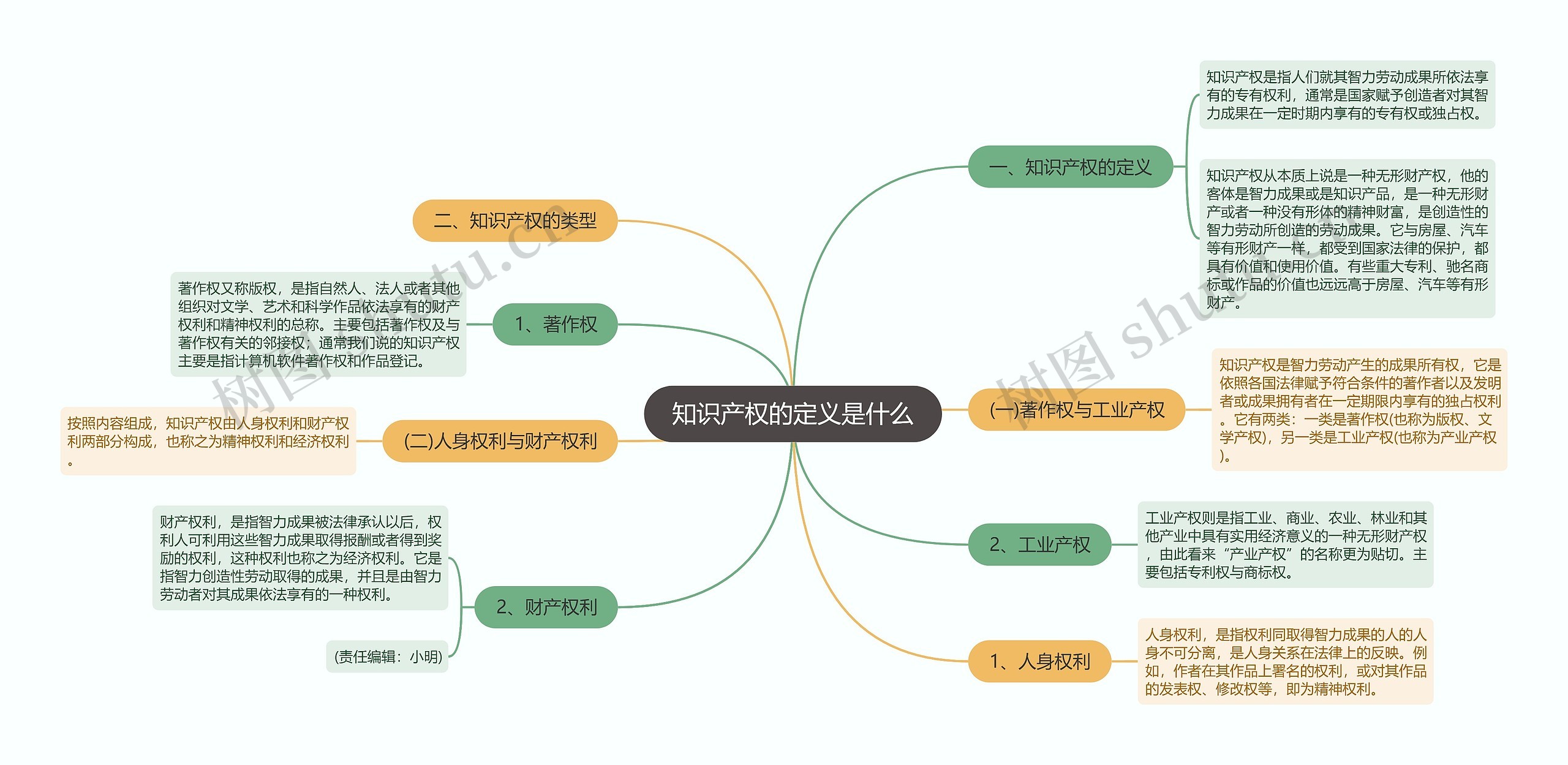 知识产权的定义是什么思维导图