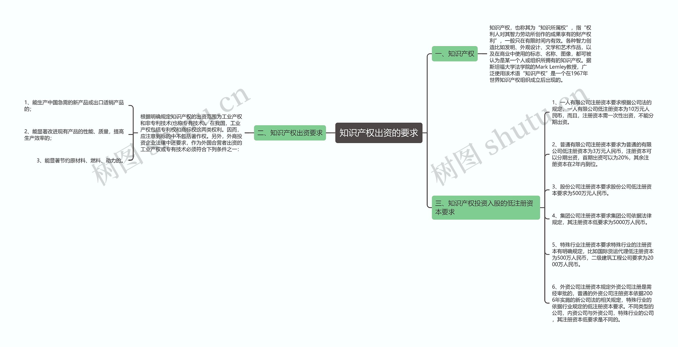 知识产权出资的要求