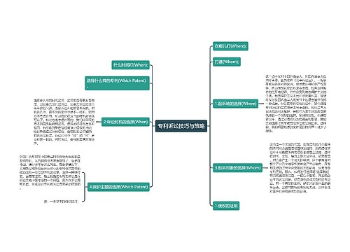 专利诉讼技巧与策略