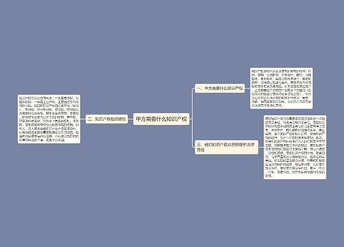 甲方需要什么知识产权