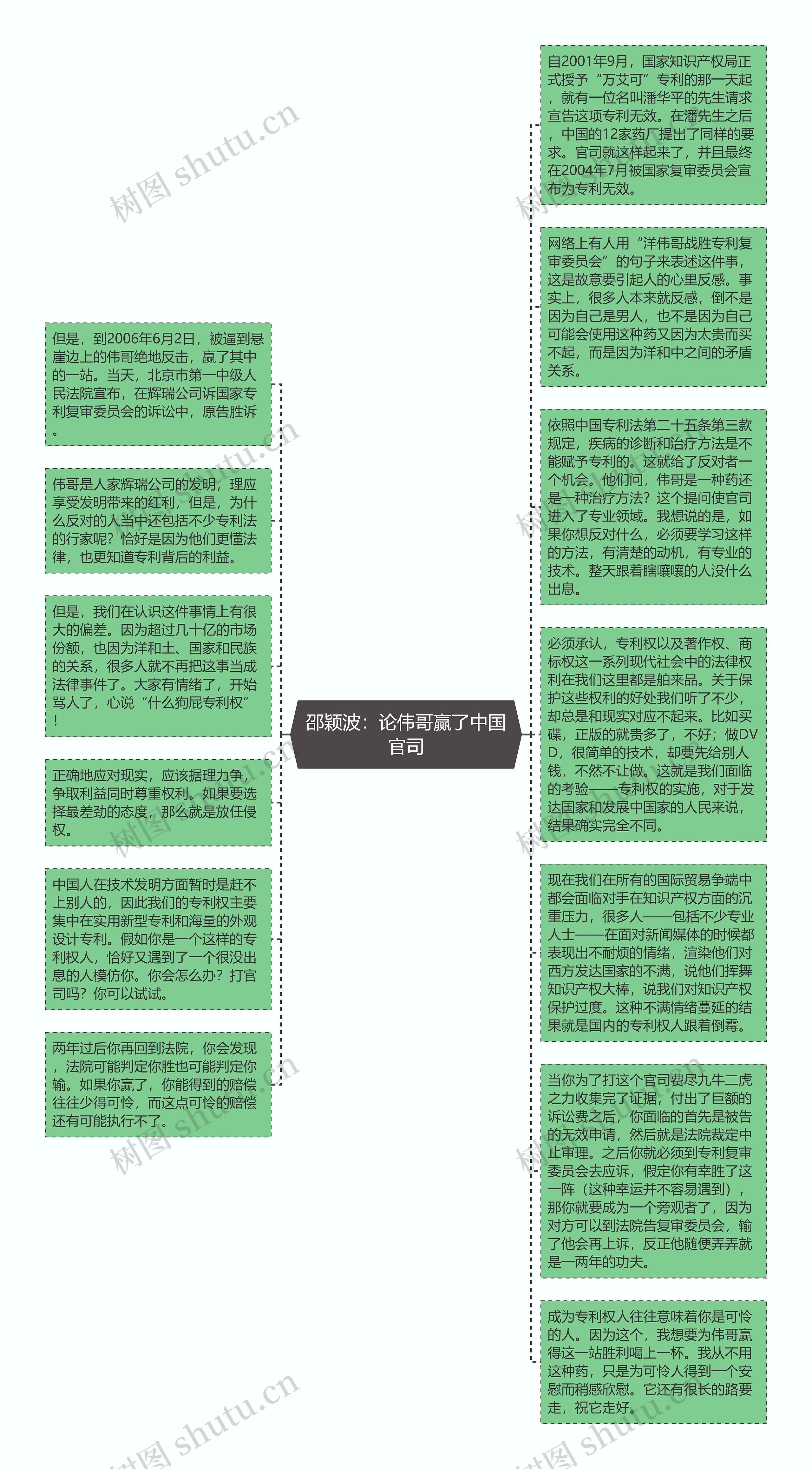 邵颖波：论伟哥赢了中国官司思维导图