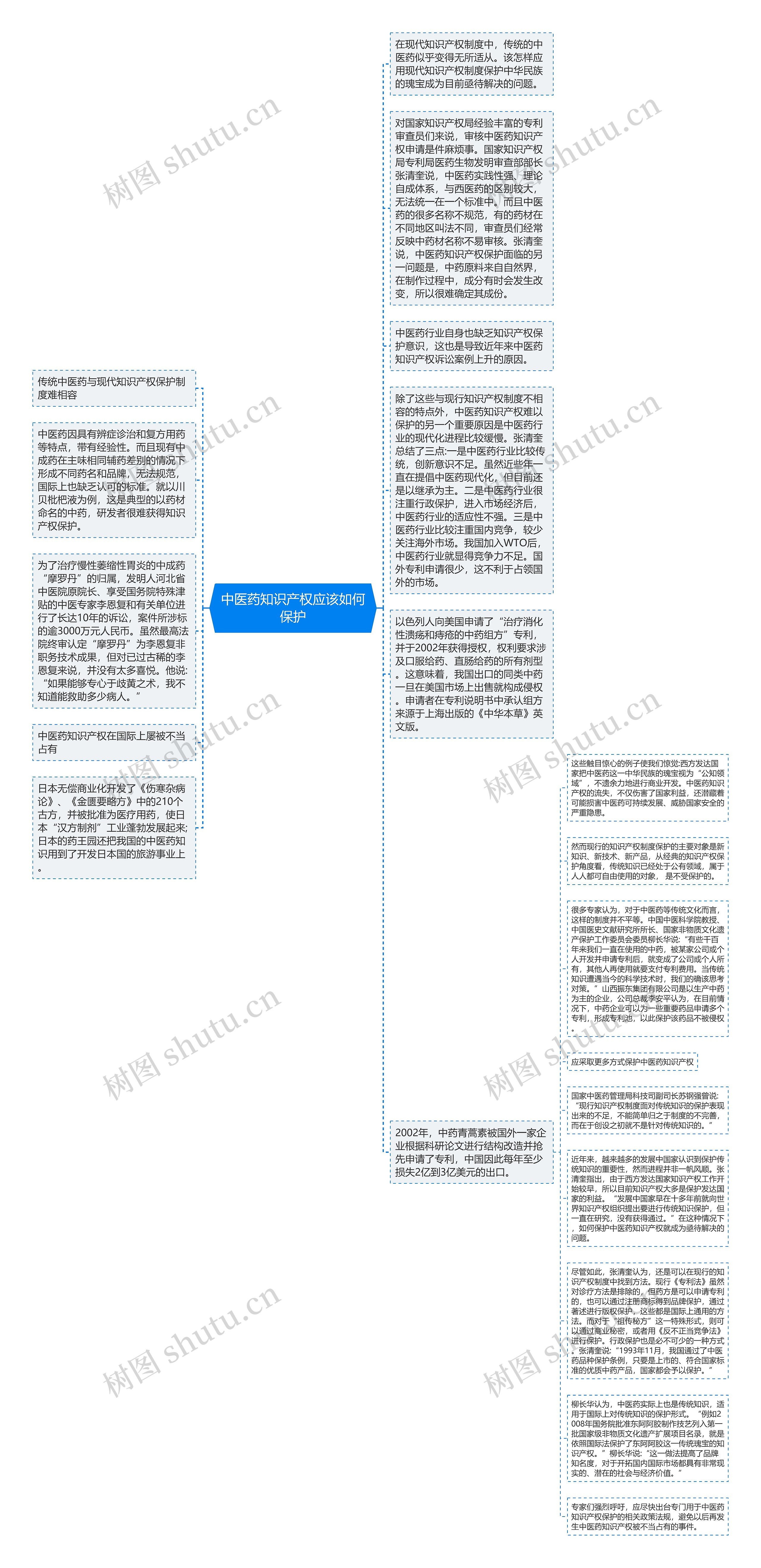 中医药知识产权应该如何保护思维导图