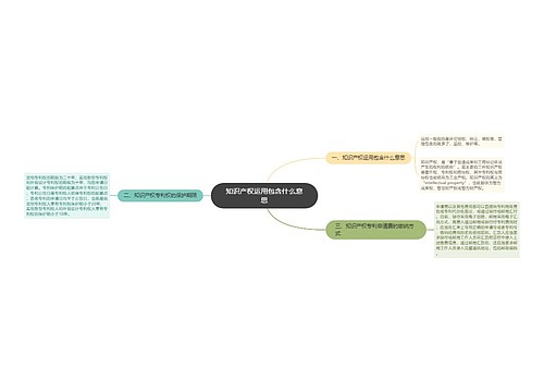 知识产权运用包含什么意思