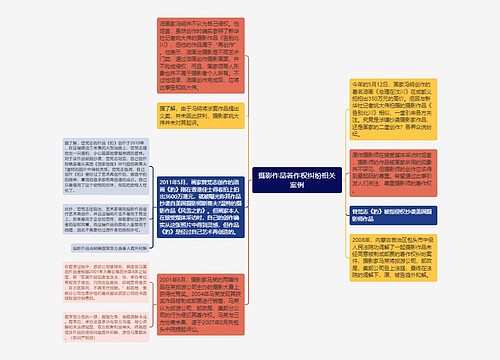 摄影作品著作权纠纷相关案例