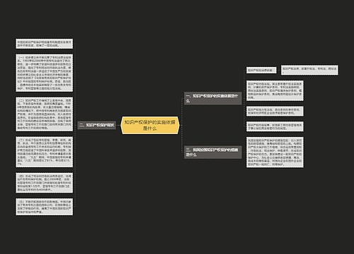 知识产权保护的实施依据是什么